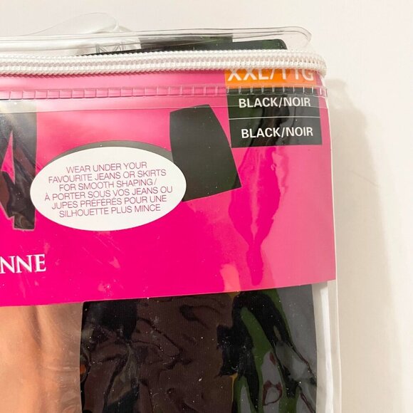 Flexees Fat Free Dressing Maidenform 2 Tummy Toning Boy Shorts XXL Black - Picture 4 of 14